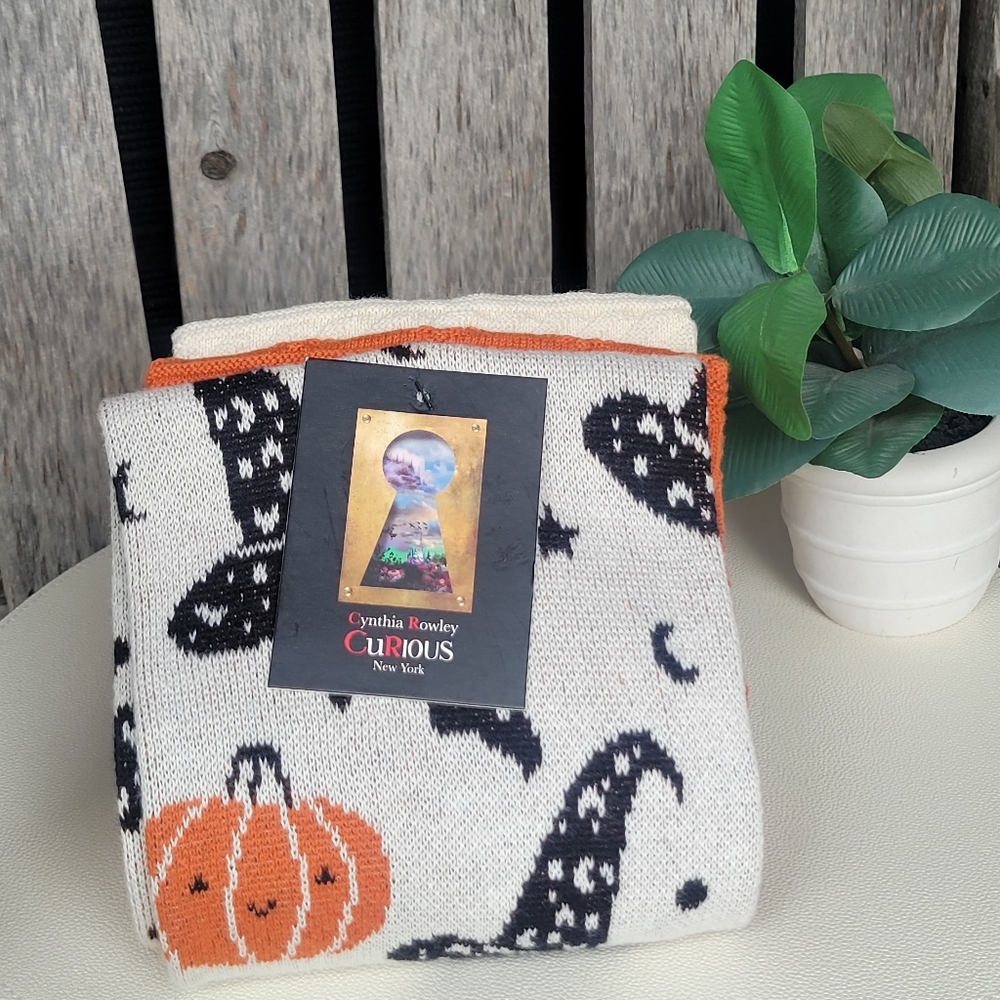 Pumpkins Hats & Bats Hand Towels Curious Collection - Cynthia Rowley
